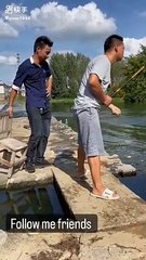 Fishing Fail: Man Falls Flat After Chair Prank