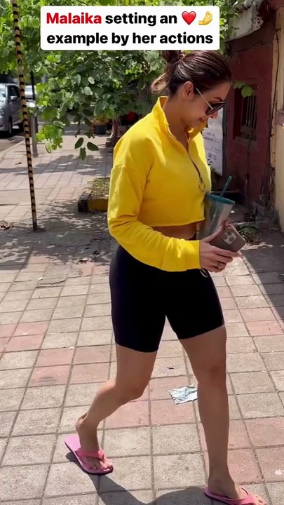 वीडियो: मलाइका अरोड़ा उठा रही सड़कों का कूड़ा-क...