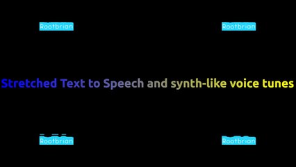 Stretched Text to Speech and synth-like voice tunes Soundtrack