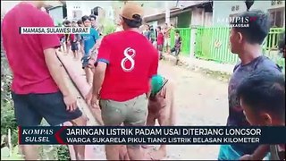 Jaringan Listrik Padam di Mamasa Usai Diterjang Longsor