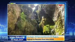 Bozdoğan-28 Operasyonlarında 82 Mağara, Sığınak Ve Barınma Alanı İmha Edildi