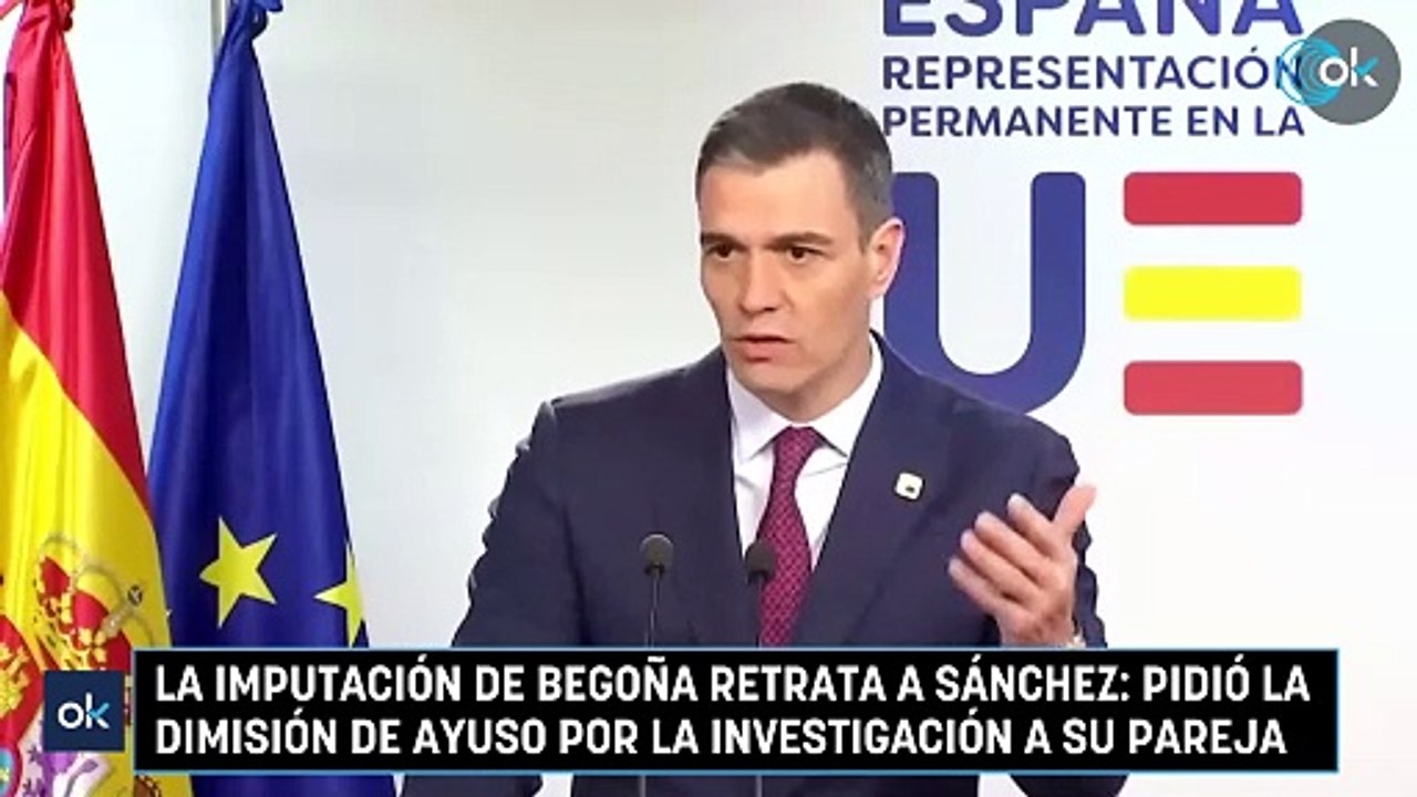 La imputación de Begoña retrata a Sánchez: pidió la dimisión de Ayuso por la investigación a su pareja