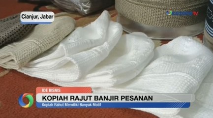 Berkah Lebaran Haji, Perajin Kopiah Rajut di Cianjur Banjir Pesanan