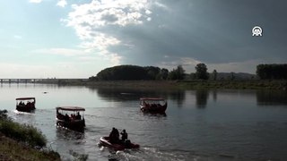 Meriç Nehri'nde kancabaş kayıklarıyla tarihe yolculuk başladı