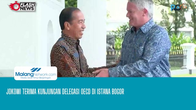 Presiden Jokowi Terima Kunjungan Delegasi OECD di Istana Negara Bogor