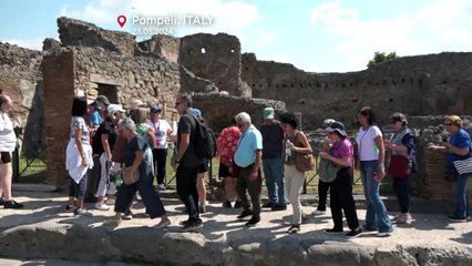 WATCH: Visitors thrilled by Pompeii’s new insula complex