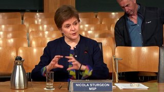 Former First Minister Nicola Sturgeon at the A9 Inquiry
