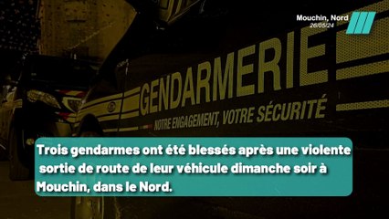 Le véhicule des gendarmes fait plusieurs tonneaux