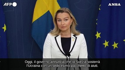 Svezia: "Aiuti militari per 1,16 miliardi di euro a Kiev"