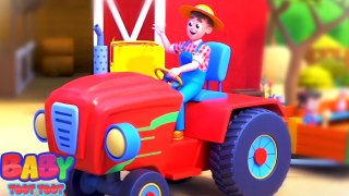 Wheels On the Tractor, Farm Vehicle Rhyme for Children