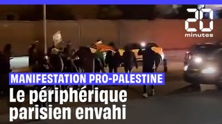 Manifestation pro-Palestine : Le périphérique envahi par des manifestants #shorts