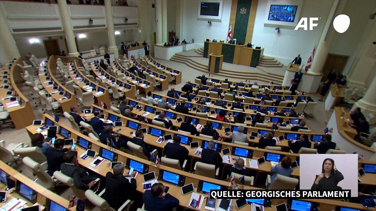 Trotz Massenprotesten: 'Agenten-Gesetz' in Georgien verabschiedet
