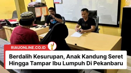 Berdalih Kesurupan, Anak Kandung Seret Hingga Tampar Ibu Lumpuh Di Pekanbaru
