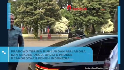 PRABOWO TERIMA KUNJUNGAN AIRLANGGA DAN SEKJEN OECD, UPDATE PROSES KEANGGOTAAN PENUH INDONESIA