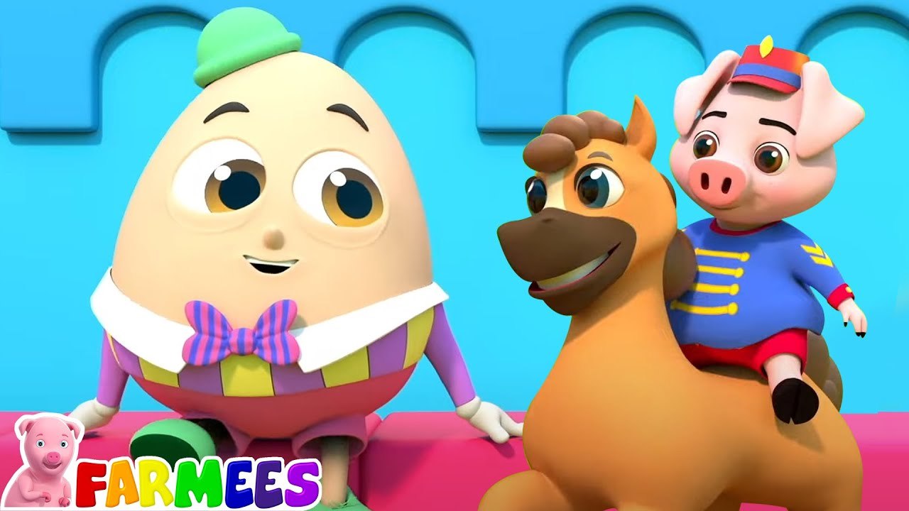 Humpty Dumpty Sat on a Wall - Nursery Rhyme for Kids by Farmees - video ...