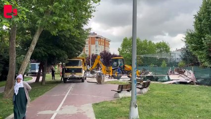Çekmeköy Belediyesi, Mecidiye Parkı'ndaki işgale son verdi: 'İş makineleri halk için de çalışabiliyormuş'