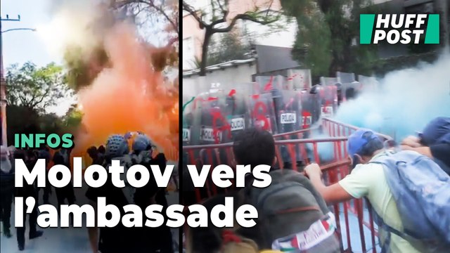 À Mexico, l’ambassade d’Israël assiégée par des manifestants pro-palestiniens