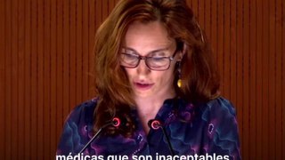Mónica García denuncia en la asamblea de la OMS la grave situación sanitaria en Gaza y pide un alto al fuego inmediato