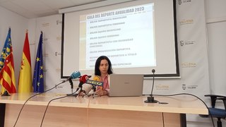 Maite Gandía, concejala de deportes en Radio Villena
