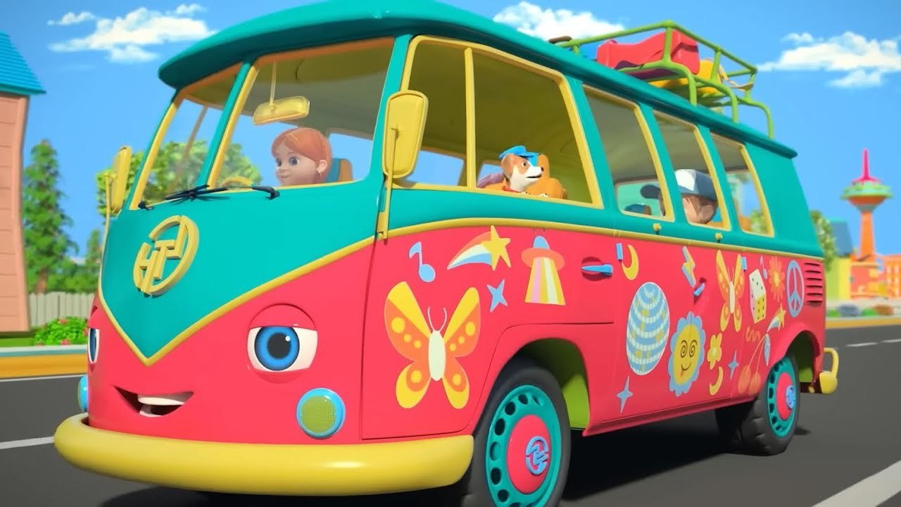 Wheels On The Bus Go Round And Round, Preschool Video for Kids - video ...