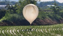 La Corée du Nord envoie près de 150 ballons remplis de déchets en Corée du Sud