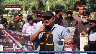 RUU Penyiaran Ancam Kebebasan Pers, Ratusan Jurnalis Lakukan Aksi Damai di Gedung DPRD Kab. Sukabumi