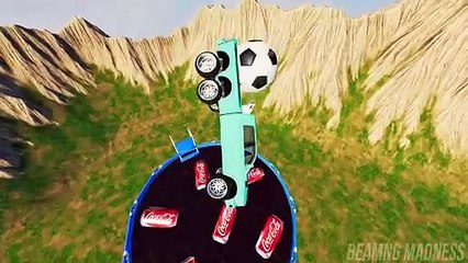 Vehicles Diving into Swimming Pool with Coca Cola - BeamNG.drive #54