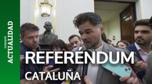 Gabriel Rufián dice que el referéndum será la 