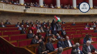 Gaza: un député LFI brandit un drapeau palestinien, tumulte et exclusion à l'Assemblée