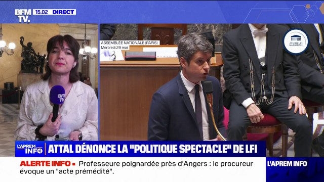 Drapeau palestinien brandi à l'Assemblée: Gabriel Attal dénonce la politique spectacle de LFI