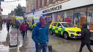 Ambulance crews respond to incident near Marks and Spencer store on Penny Street in Lancaster