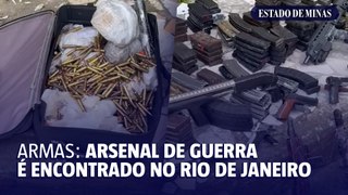 Arsenal de guerra é encontrado na Zona Oeste do Rio