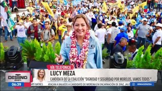 Lucy Meza habla de su cierre de campaña en Morelos