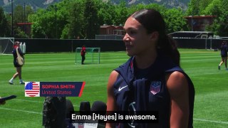 'Emma is a legend' - Hayes takes first training session as USA boss
