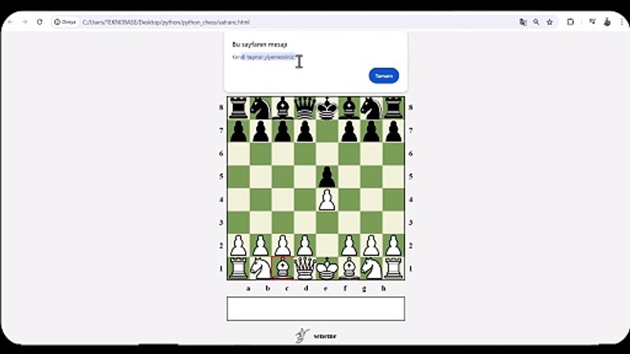 Html + CSS+ JS İle Orta Seviyeli Satranç Oyunu Geliştirme ...