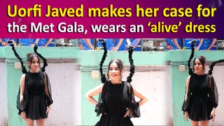 Uorfi Javed’s latest little black dress has ‘alive’ Moving Birds