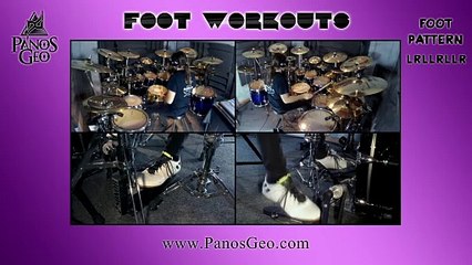 Drum Exercise | Foot Workouts (Part 297 - LRLLRLLR) | Panos Geo