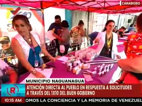 Carabobo | Habitantes de Naguanagua reciben atención integral gracias al 1X10 del Buen Gobierno
