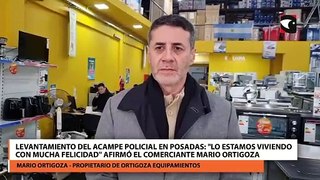 Levantamiento del Acampe policial en Posadas: 