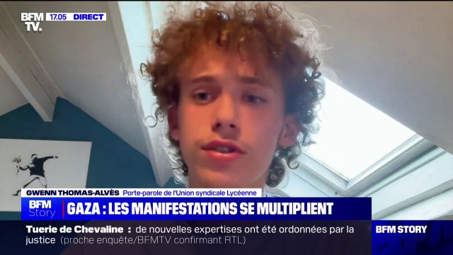 Soutien à la Palestine: On appelle au blocus de tous les lycées à partir d'aujourd'hui , indique le porte-parole de l'Union syndicale lycéenne