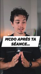 Le PROBLÈME de manger MCDO après ta séance de sport 