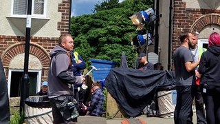 Filming BBC thriller 'Reunion' in Crosspool, and residents' views on the filming
