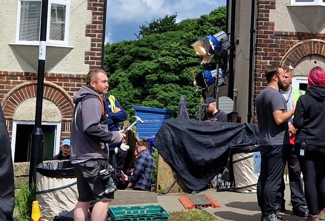Filming BBC thriller 'Reunion' in Crosspool, and residents' views on the filming