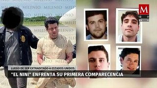 Luego de ser extraditado, 'El Nini' afronta su primera comparecencia