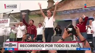 Claudia Sheinbaum concluyó sus recorridos por el país