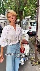 Julie Andrieu victime d'une mésaventure pas drôle à Rome.