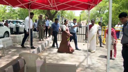 AHMEDABAD VOTE COUNTING CENTER VISIT BY CEO OF ELECTION COMMISSION