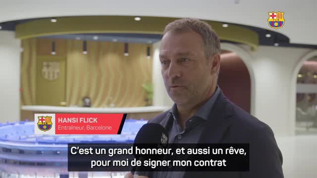 Barcelone - Flick : “C’est un honneur, un rêve”