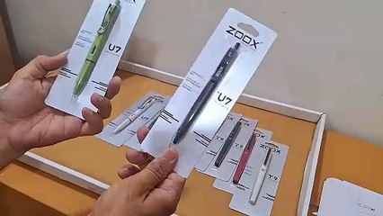 Unboxing and Review of Flair ZOOX U7 and T9 Roller Gel Pen