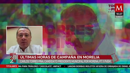 "Red hídrica, la principal exigencia de la gente": Carlos Torres previo a las elecciones de Morelia